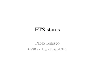 FTS status