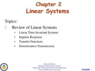 Chapter 2  Linear Systems