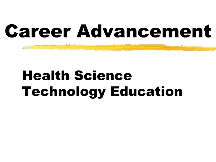 career advancement