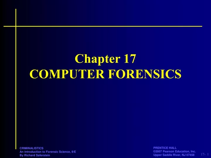 chapter 17 computer forensics