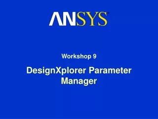 DesignXplorer Parameter Manager