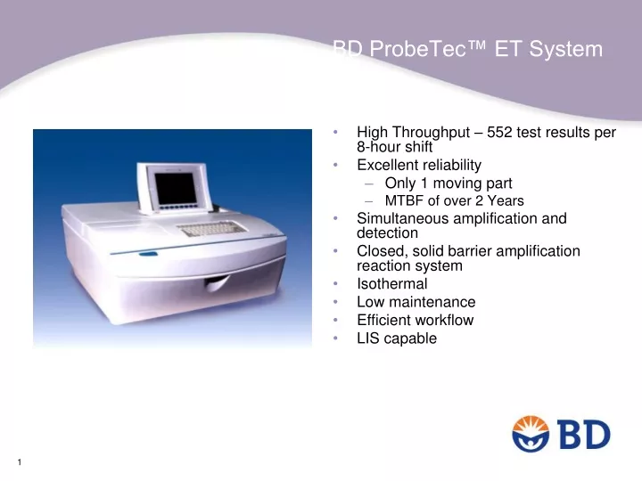 bd probetec et system