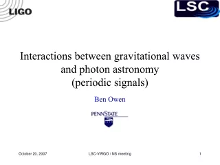 Interactions between gravitational waves and photon astronomy (periodic signals)