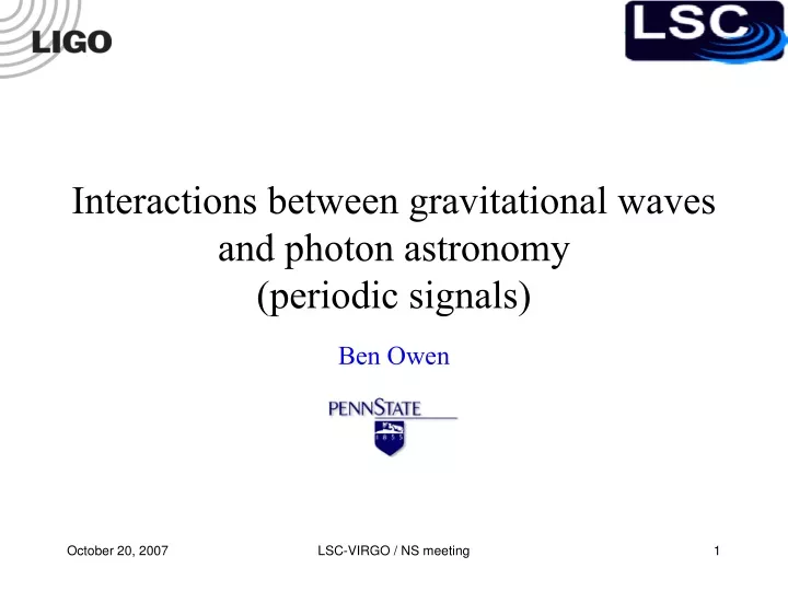 interactions between gravitational waves and photon astronomy periodic signals