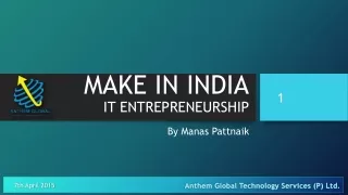 MAKE IN INDIA IT ENTREPRENEURSHIP