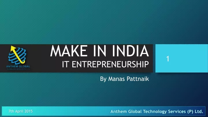 make in india it entrepreneurship