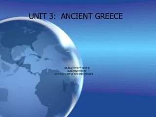 UNIT 3:  ANCIENT GREECE