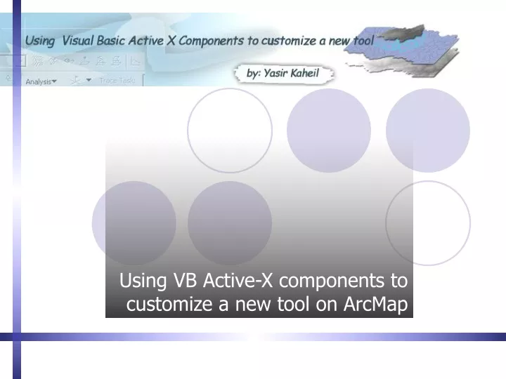 using vb active x components to customize a new tool on arcmap