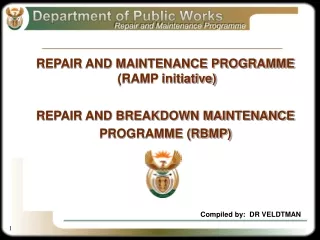Compiled by:  DR VELDTMAN