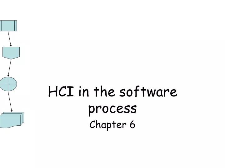 hci in the software process chapter 6