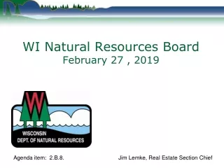 WI Natural Resources Board February 27 , 2019