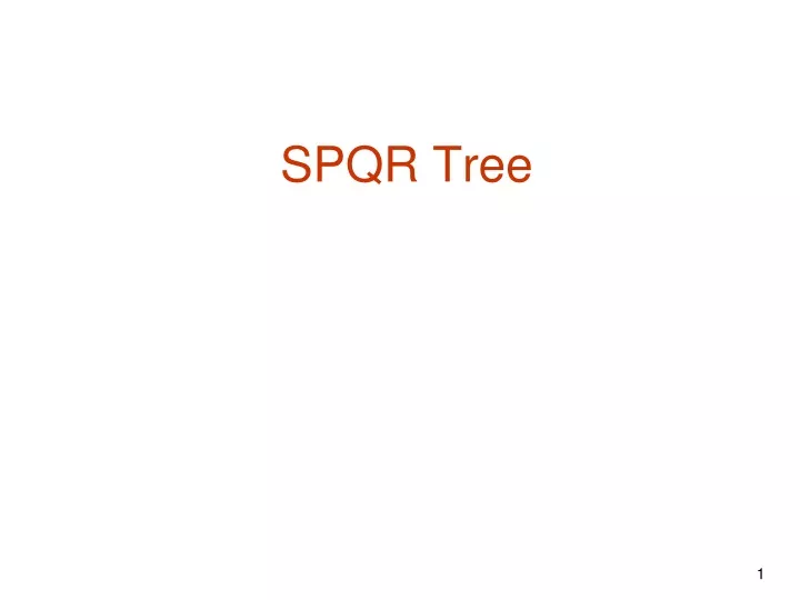 spqr tree