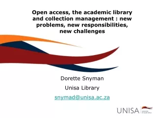 Open access: