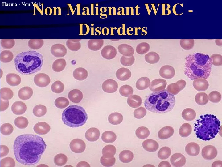 non malignant wbc disorders