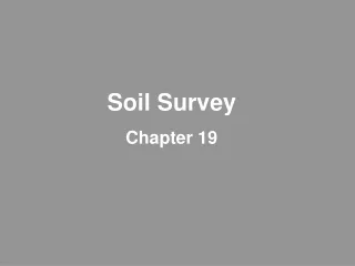Soil Survey Chapter 19