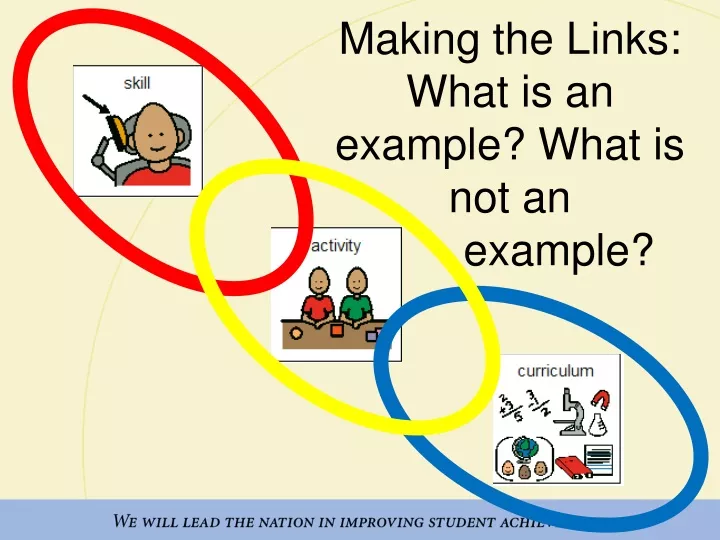 making the links what is an example what