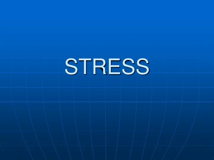 stress