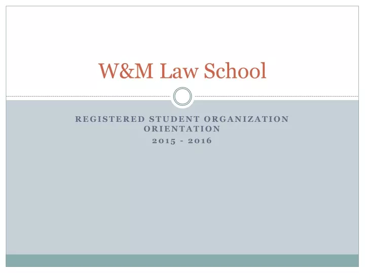 w m law school