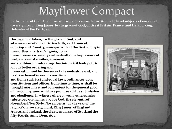 mayflower compact