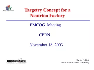 Targetry Concept for a  Neutrino Factory