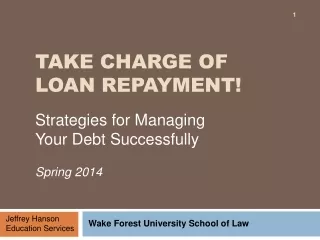 Take Charge of Loan Repayment!