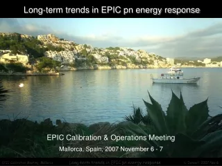 Long-term trends in EPIC pn energy response