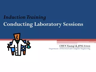 Induction Training  Conducting Laboratory Sessions