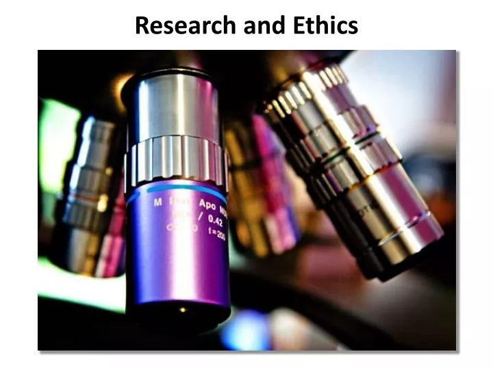 research and ethics