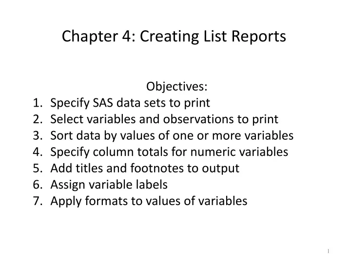 chapter 4 creating list reports