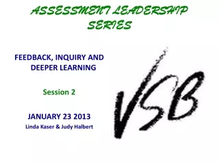 ASSESSMENT LEADERSHIP SERIES