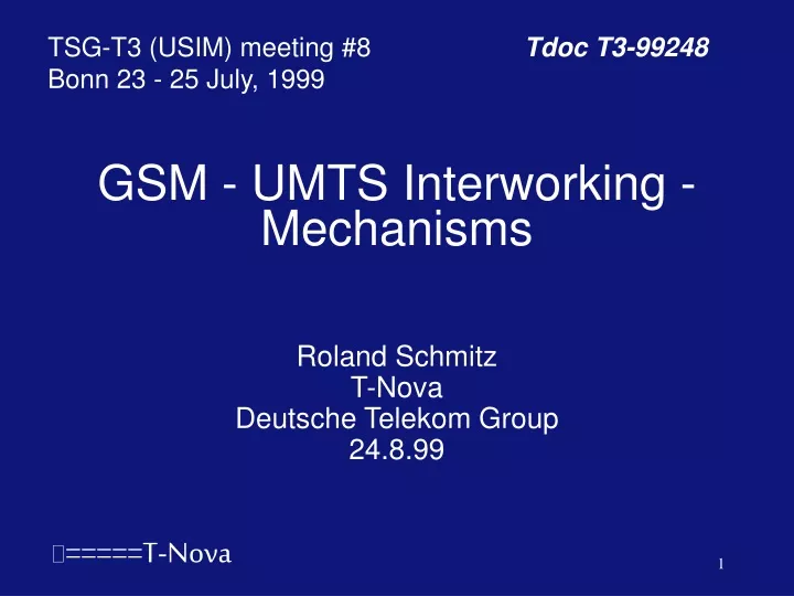 gsm umts interworking mechanisms