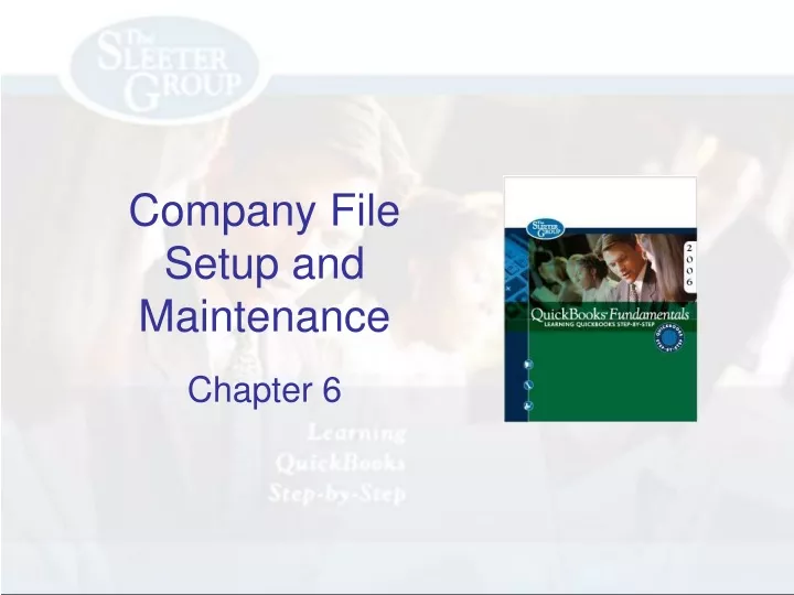 company file setup and maintenance