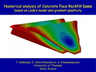 Numerical analysis of Concrete Face Rockfill Dams  based on Lade’s model and gradient plasticity