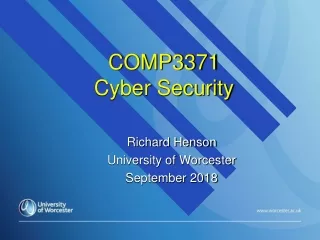 COMP3371 Cyber Security