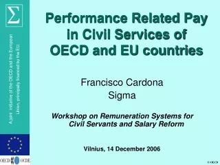 Performance Related Pay in Civil Services of  OECD and EU countries