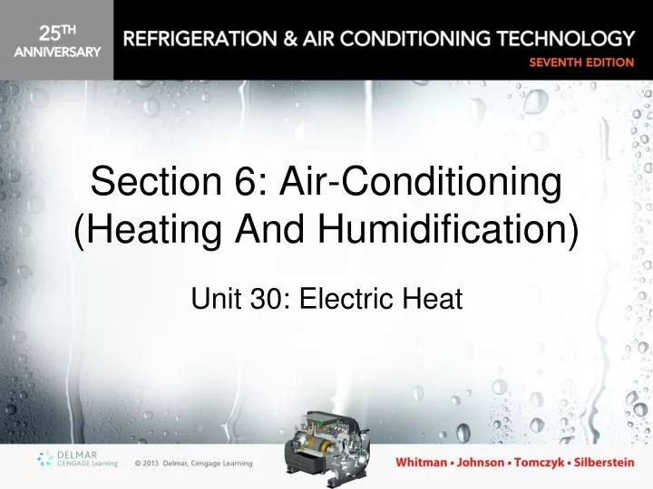 section 6 air conditioning heating and humidification