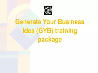 Generate Your Business Idea (GYB) training package