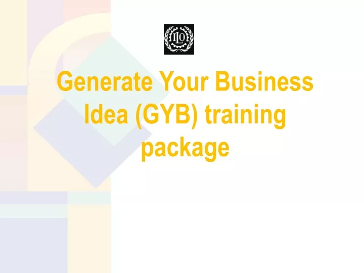 generate your business idea gyb training package