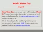 World  Water  Day 22 March