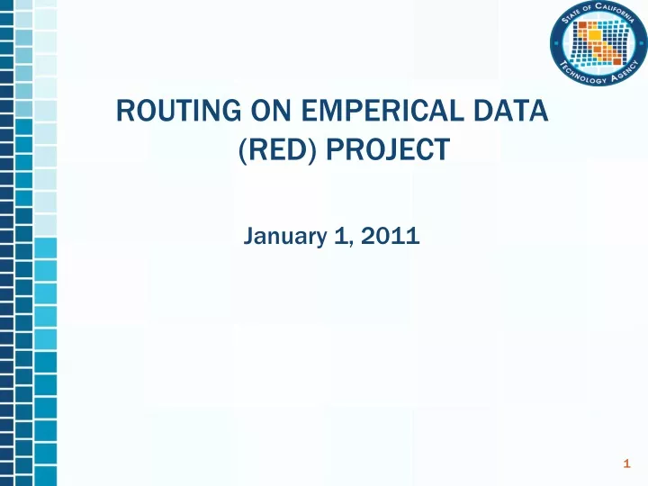 routing on emperical data red project january