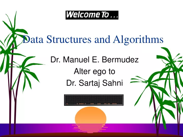 data structures and algorithms