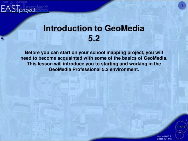introduction to geomedia 5 2