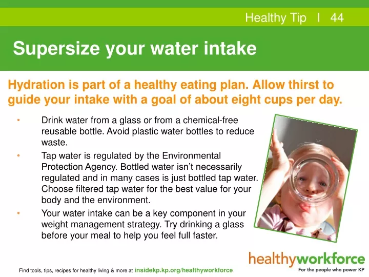 supersize your water intake