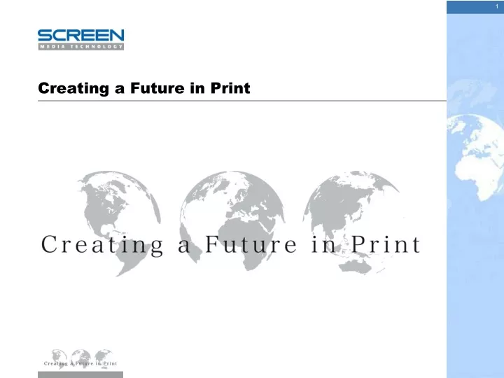 creating a future in print