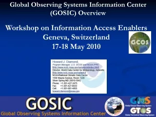 Global Observing Systems Information Center (GOSIC) Overview
