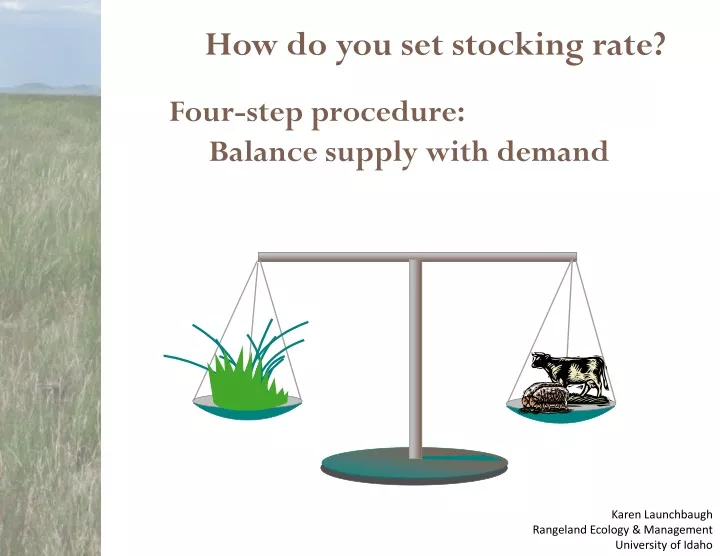 four step procedure balance supply with demand