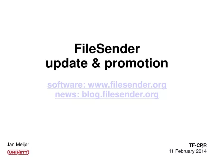 filesender update promotion software