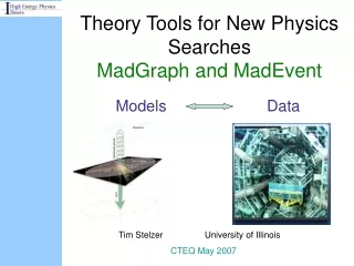 Theory Tools for New Physics Searches MadGraph and MadEvent