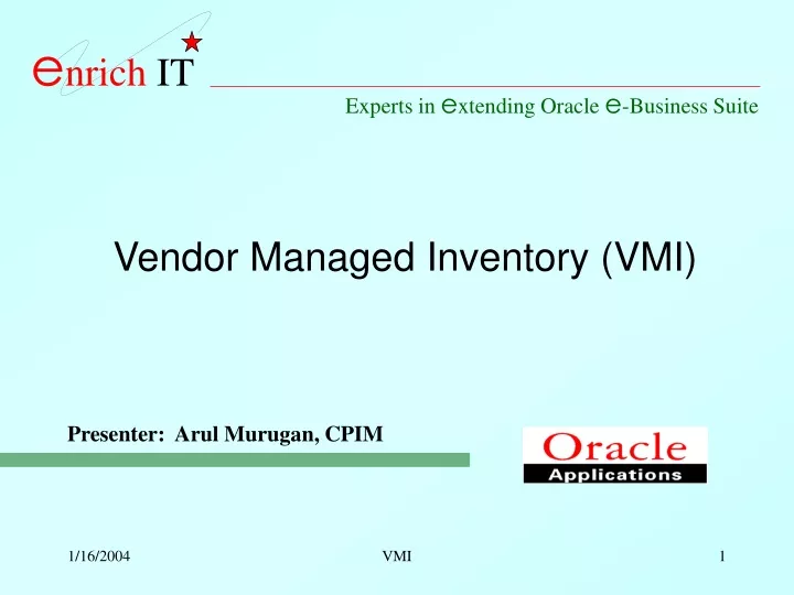 vendor managed inventory vmi