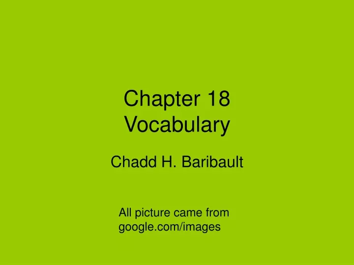 chapter 18 vocabulary